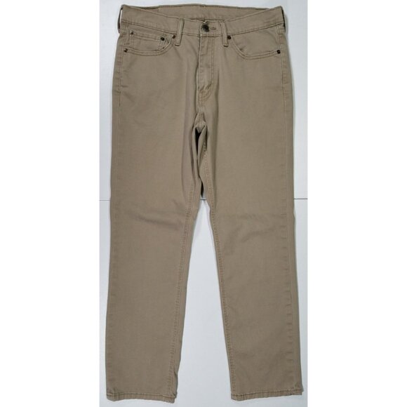 Levi's 541 Straight Fit Khaki Stretch Jeans Pants Men's W32 L32 Western Casual - Picture 1 of 16